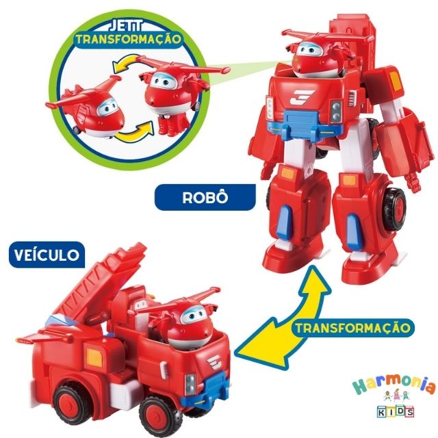 Super Wings - Robô Transforme 3 em 1