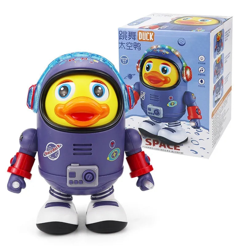 Pato de Brinquedo Musical – Robô Dançante com Efeitos Luminosos