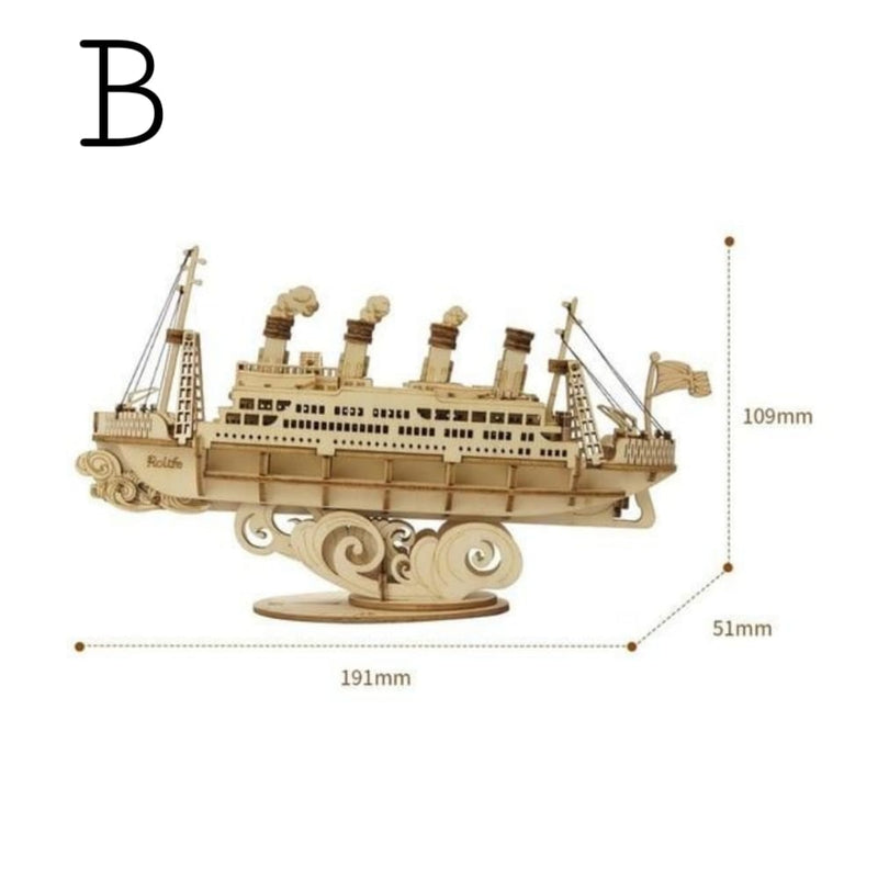 Quebra Cabeça De Barco 3D